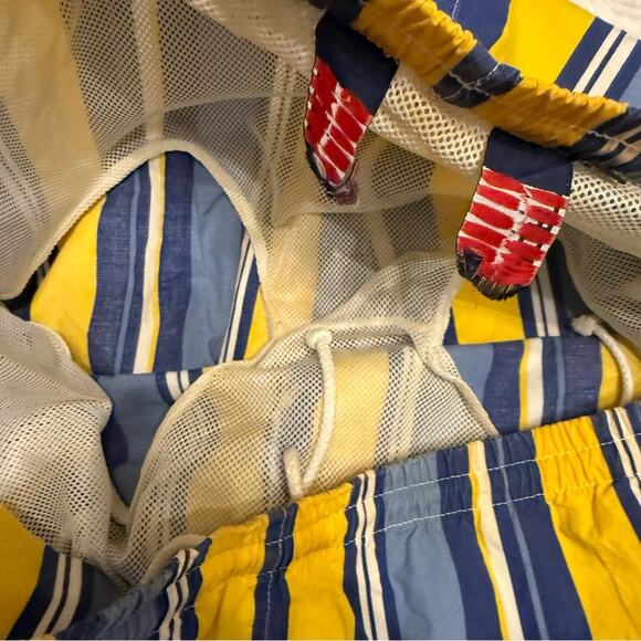 Ralph Lauren Polo Sport  Striped Blue and Yellow swim trunks - Picture 9 of 9